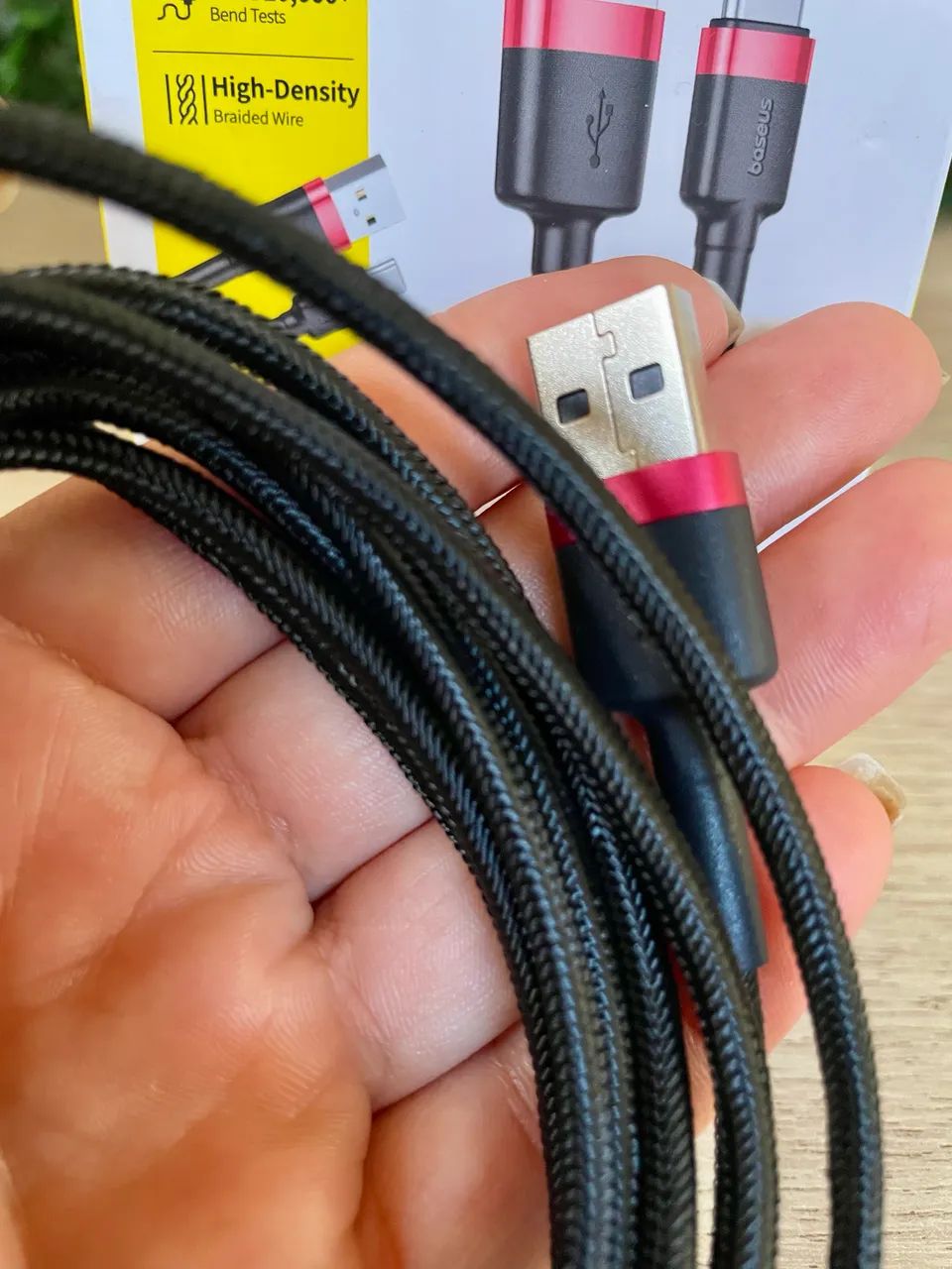 Cabo Baseus USB para tipo C  3A 2M  - Foto 4