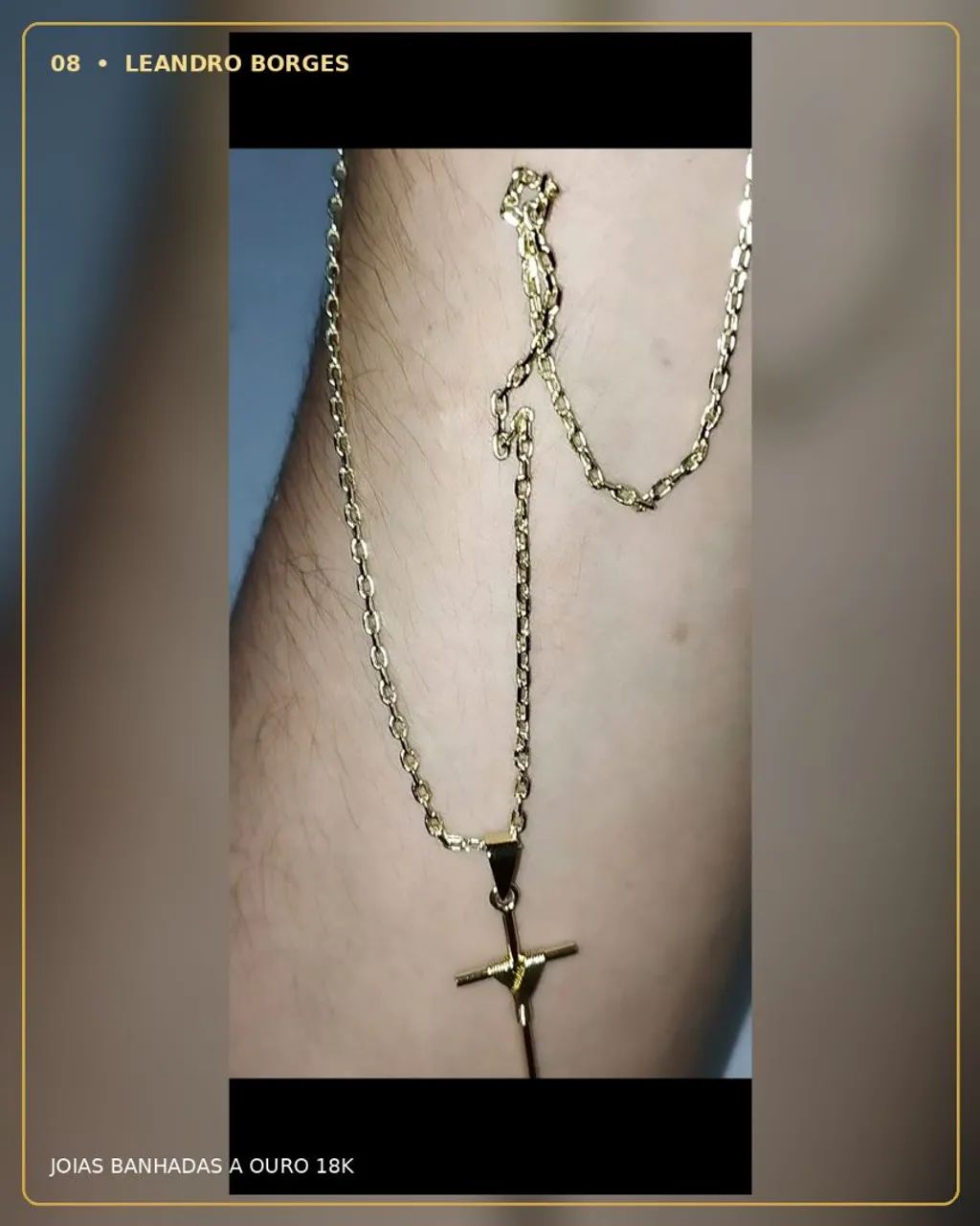Correntes banhada a ouro 18k produto de alta qualidade só chama ? - Foto 4