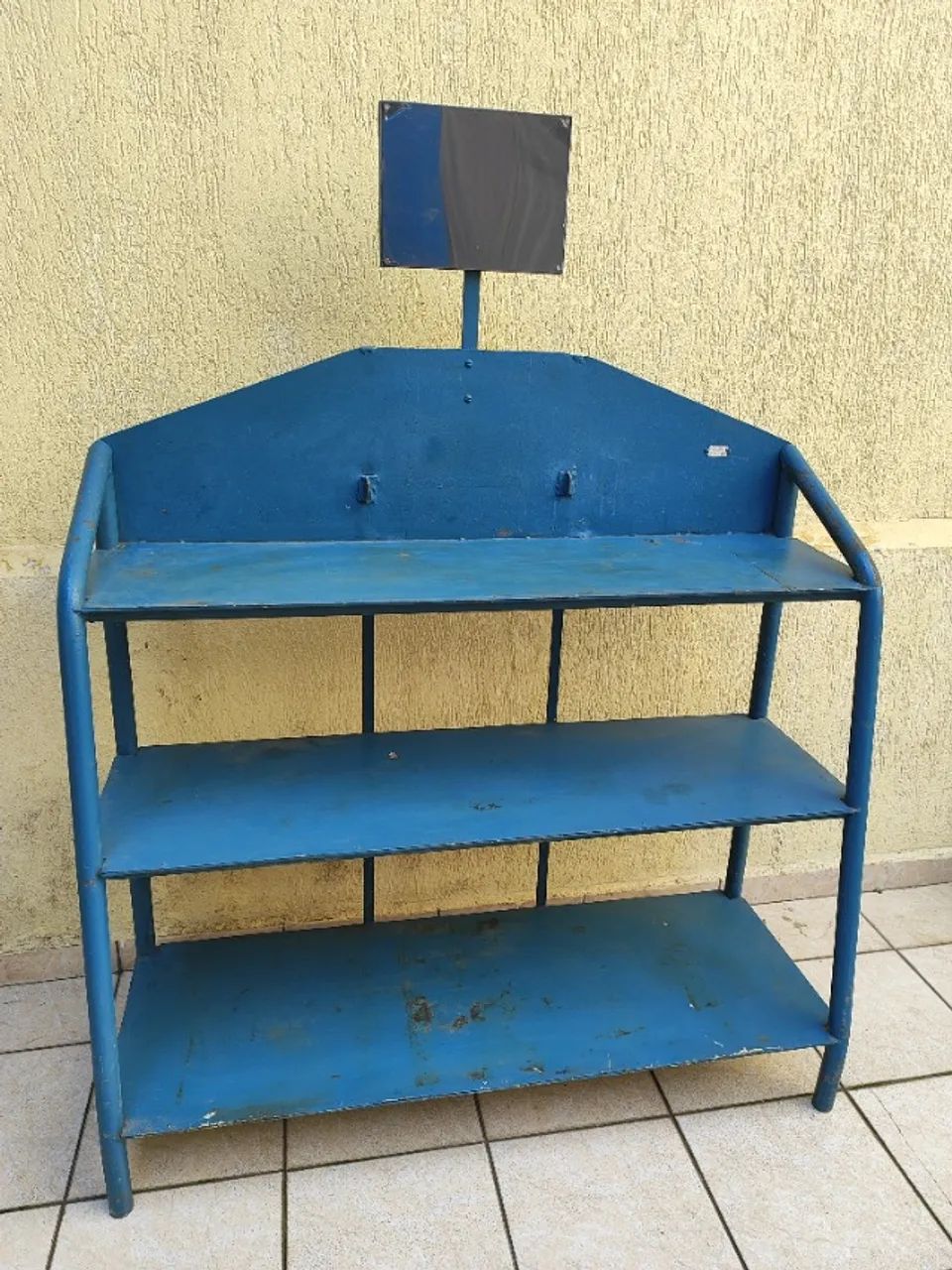 Estante / Bancada Expositora Industrial com 3 Prateleiras de Ferro Super Reforçada