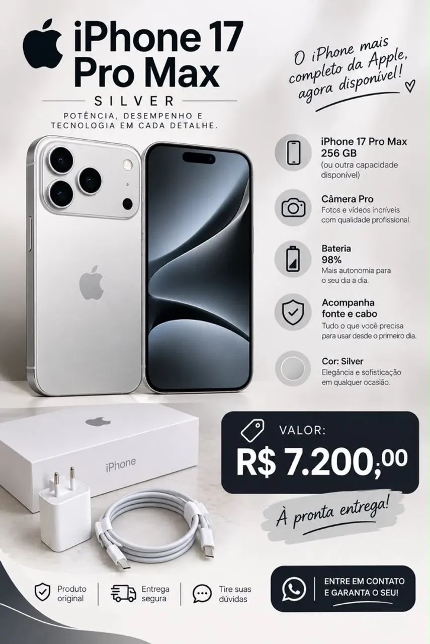 celular iphone 17 pro max 
