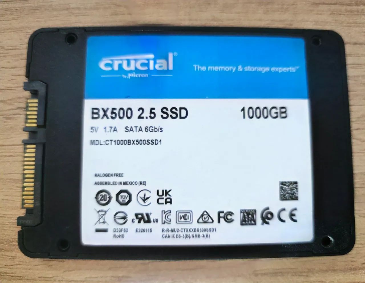 SSD Crucial BX500 1TB  - Foto 2