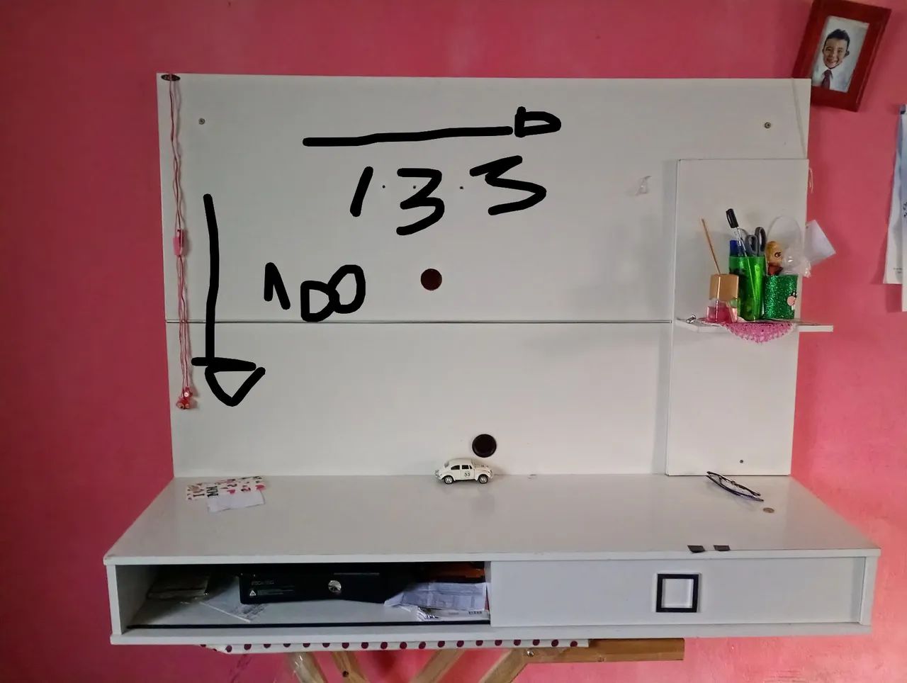 Painel de MDF grande branco