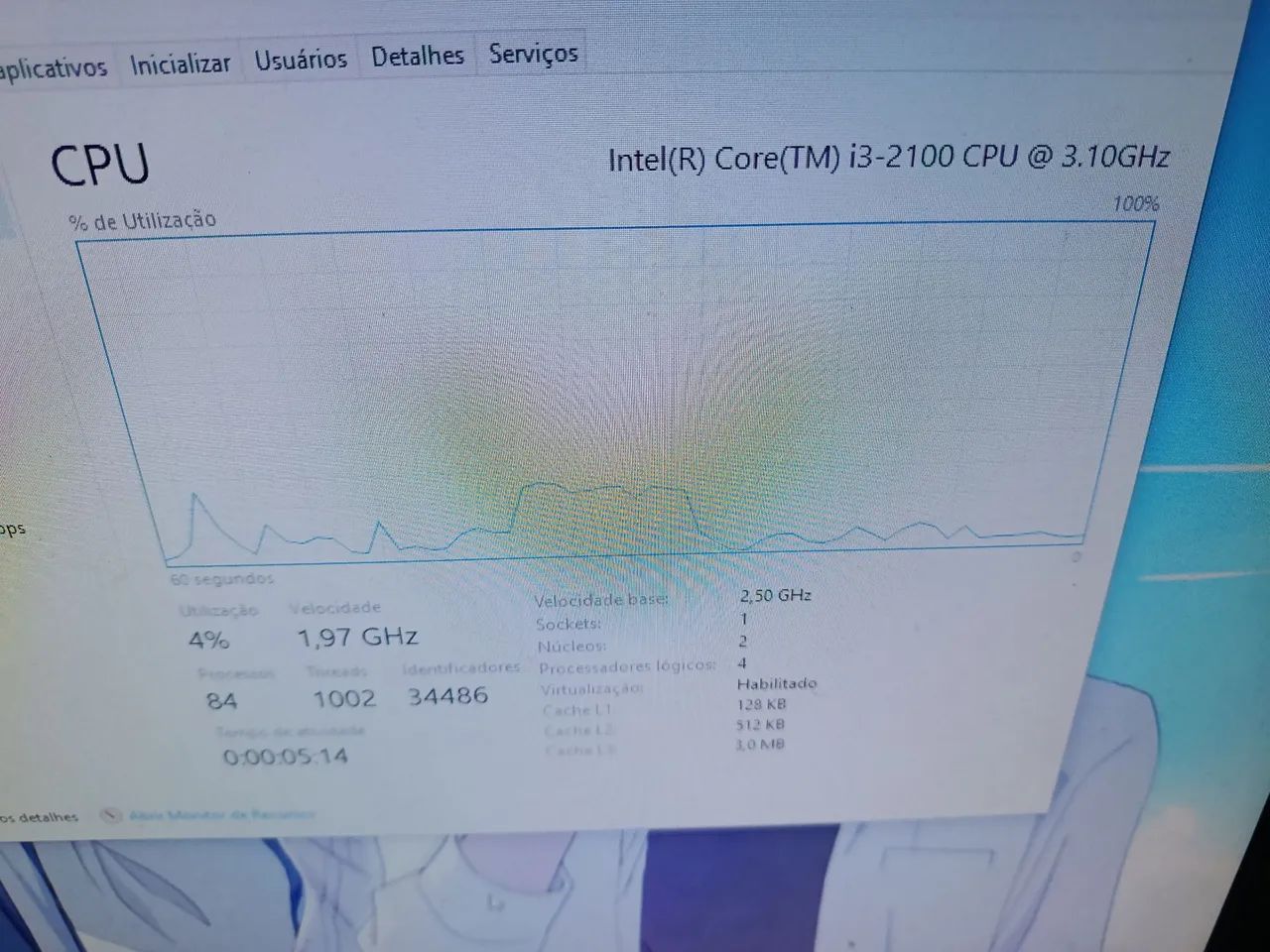 CPU Pc i3-2100 Funcionando - Foto 3