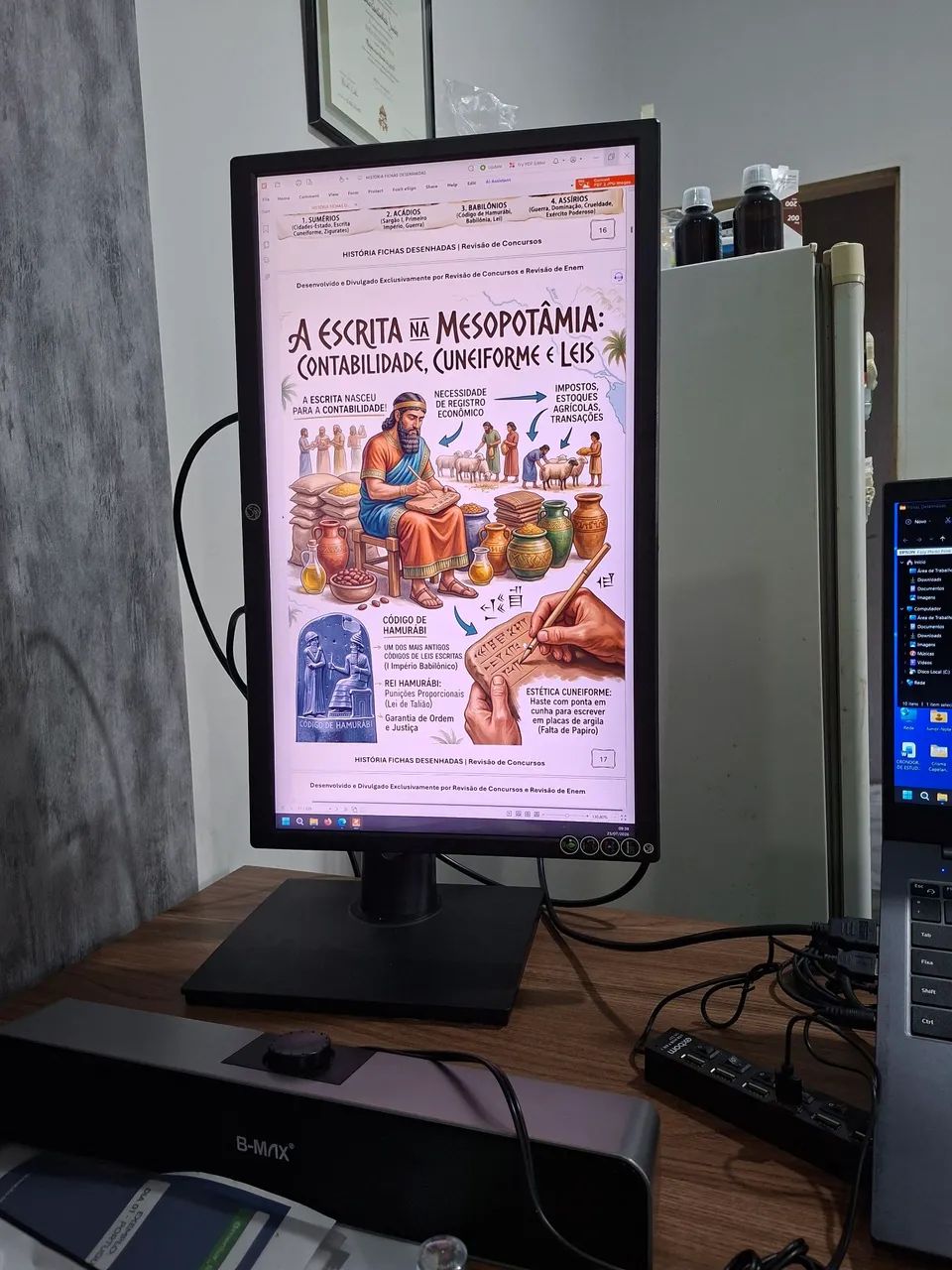 Monitor antirreflexo ergonômico