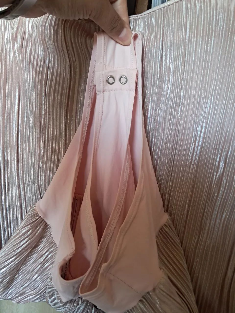Body metálico cor rosa champanhe  - Foto 5