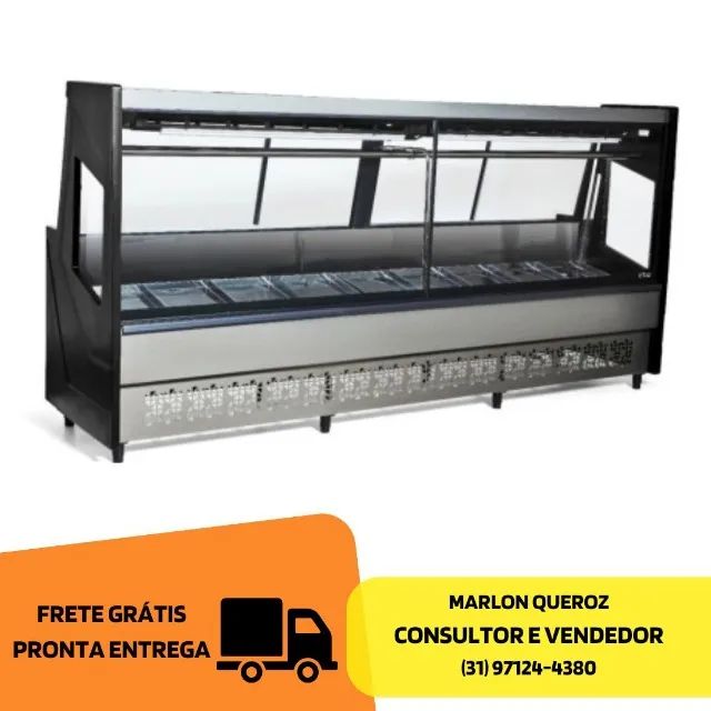 Balcão de Açougue 3M Preto Polar