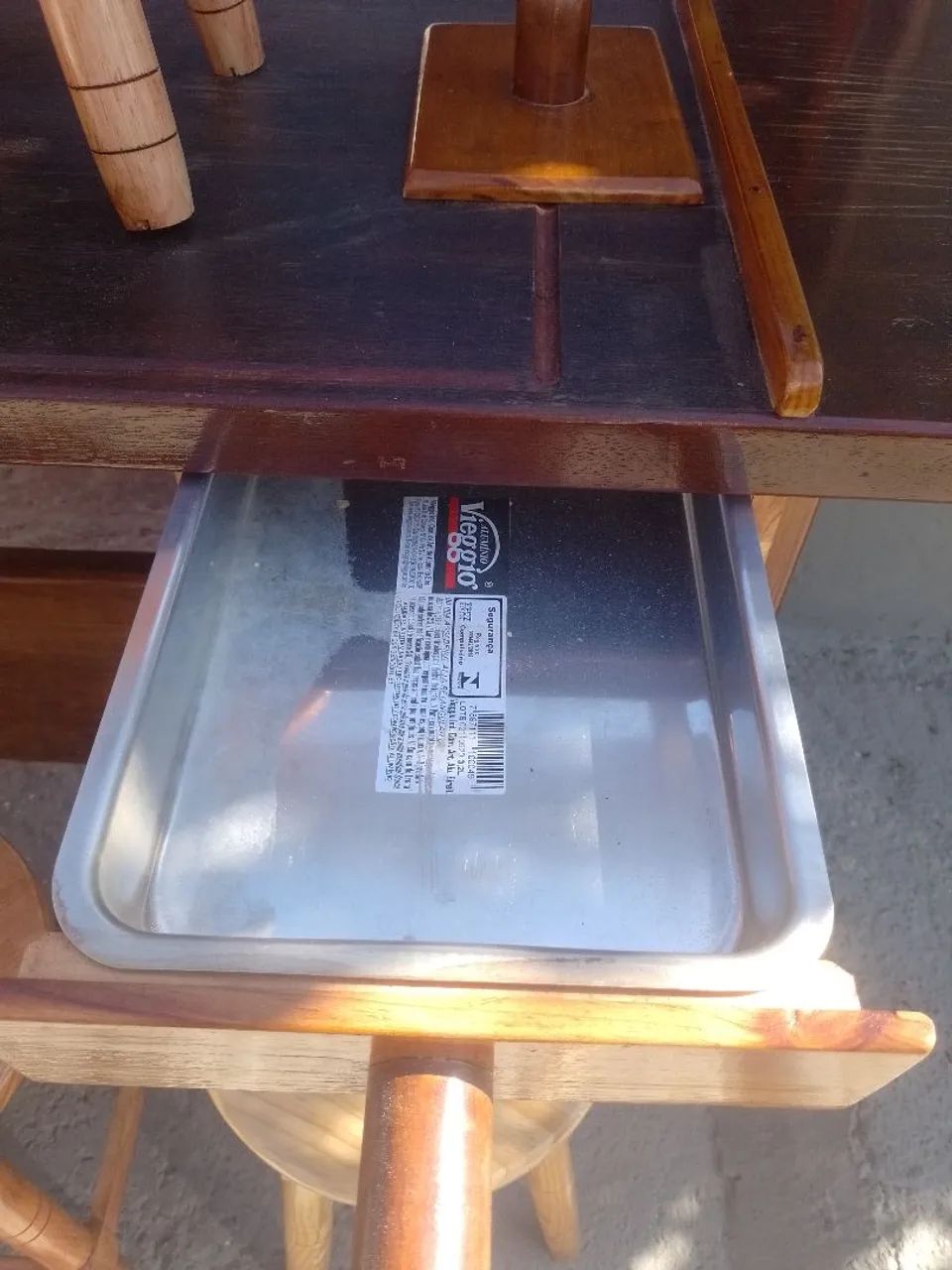 Mesa em madeira maciça para churrasco  - Foto 2
