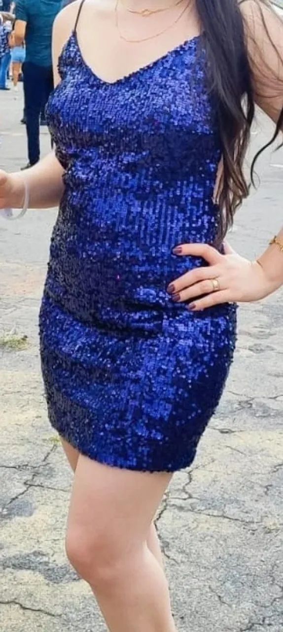 Vestido festa brilho