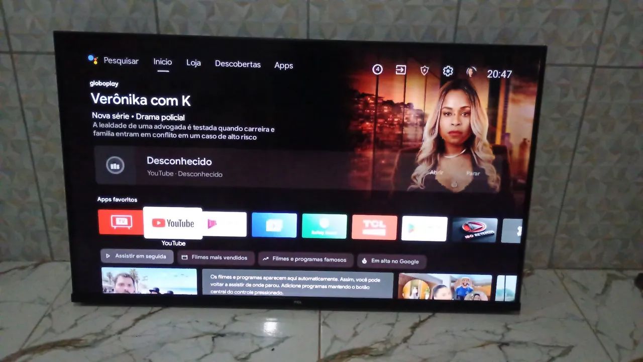 Tv TCL 43 polegadas smart Android 4k Alexa comando de voz Bluetooth 