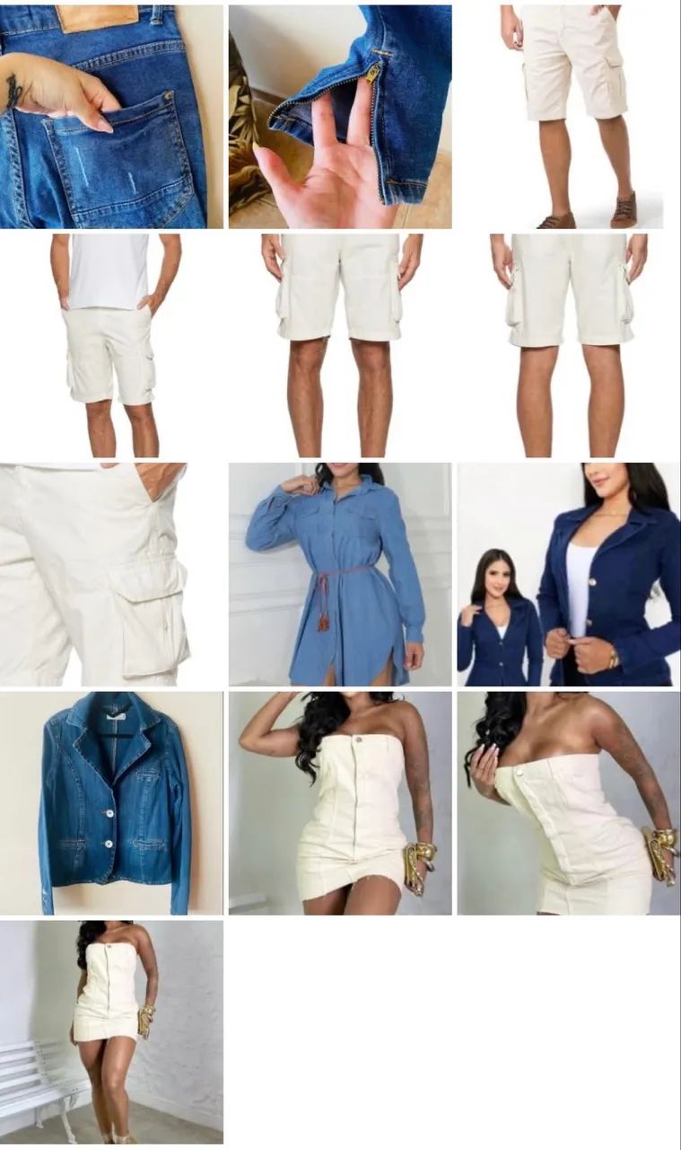 Lote com 10 peças Jeans  - Foto 2