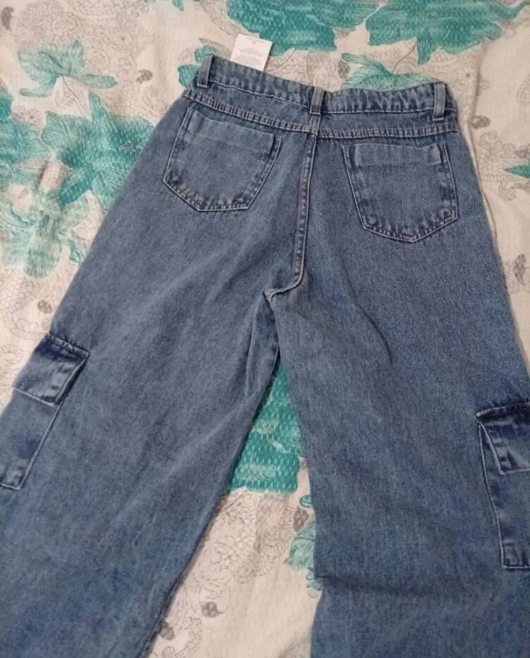 Calça jeans cargo - Foto 2