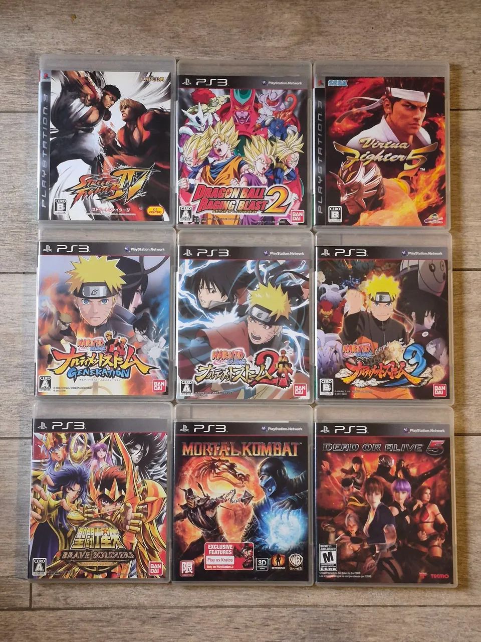 PS3 FAT Japonês 80GB + Caixa + 2 DualShock 3 + 9 Jogos - Consoles