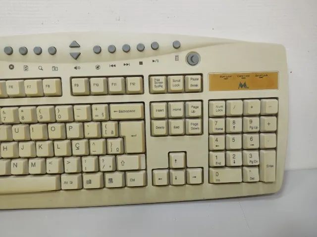 Teclado Mtek Ps2 Mini Din Ç Vintage Retro Pc Computador Ru7 (Usado) - Foto 5