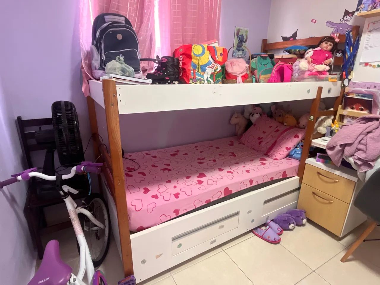 Cama infantil com casinha e escorregador  - Foto 4