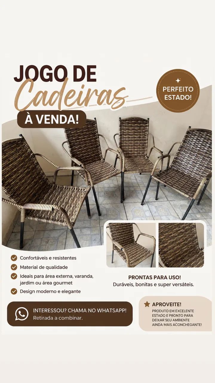Cadeiras para varanda vi - Foto 3