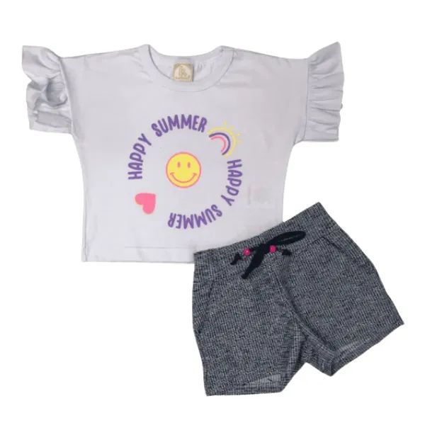 Kit Infantil 4 Conjuntos Verão Menina - Foto 4