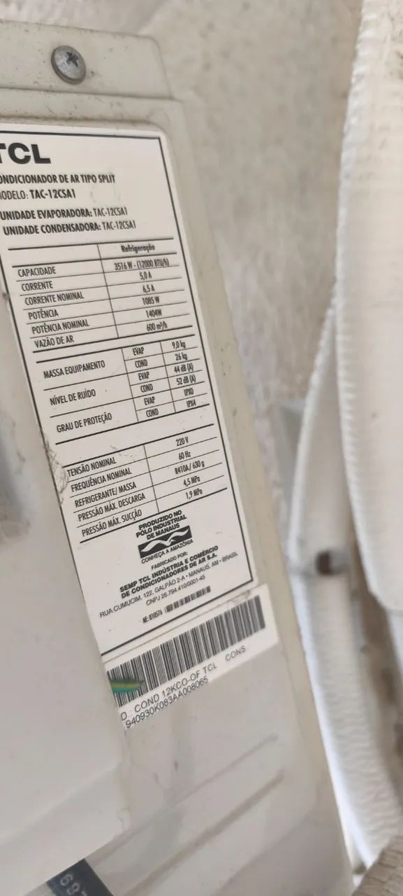 Ar condicionado 12000 btus 