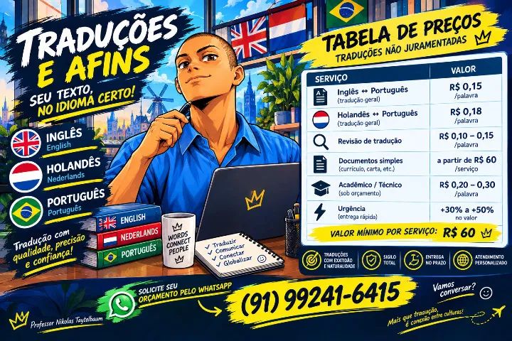 Tradutor Inglês, Holandês