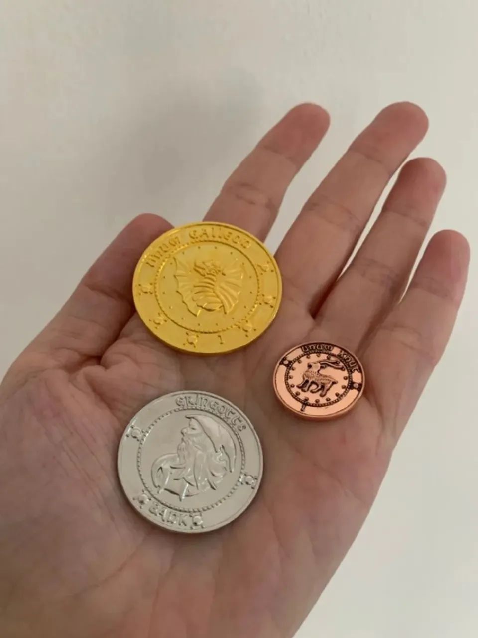 Kit - 3 Moedas Gringotts Harry Potter