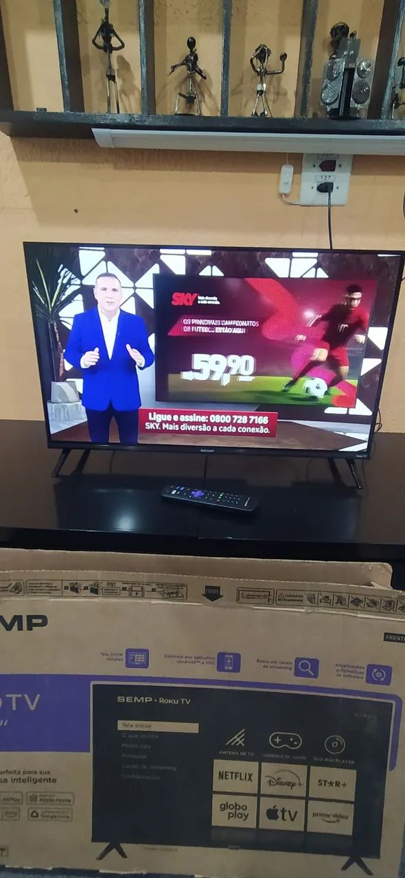 Tv smartv 32 Polegadas Semp Roku  - Foto 2