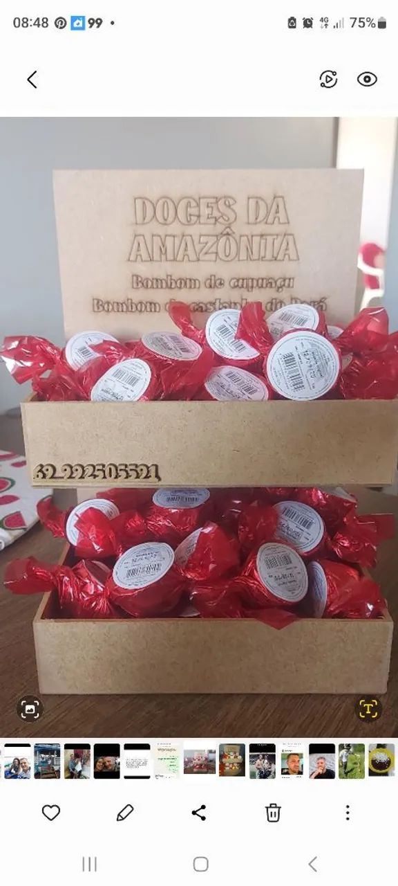 Bombons de cupuaçu  e castanha do Pará  - Foto 3
