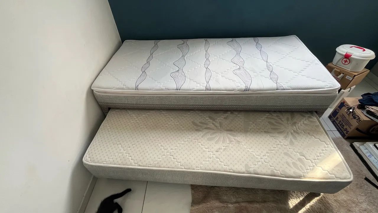 Cama  de solteiro embutida - Foto 4