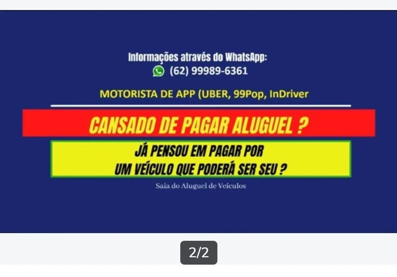 Aluguel para Motorista App R$ 590 semanal (Uber, 99 Pop, InDriver) - Foto 2