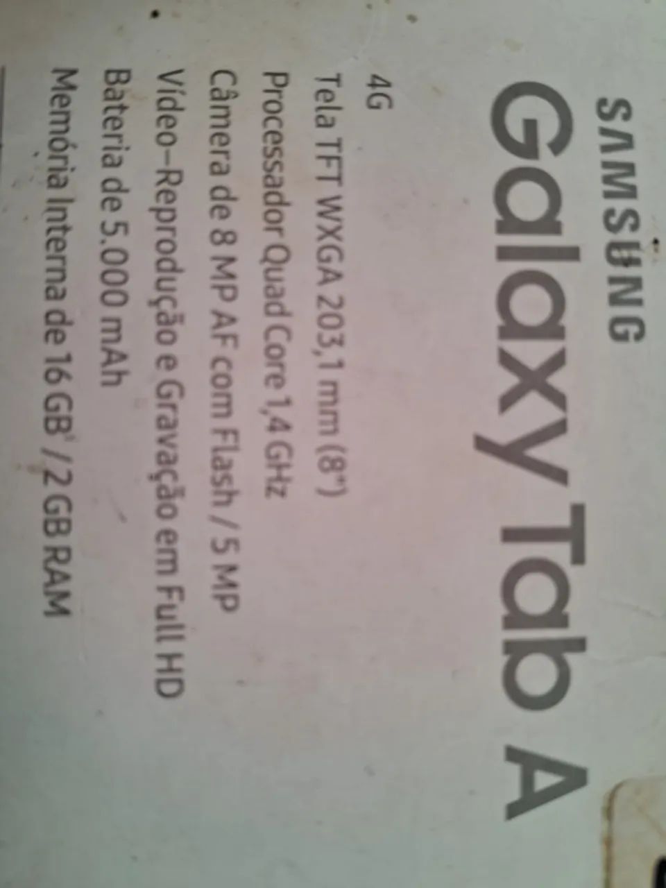 TABLET SAMSUNG TAB A