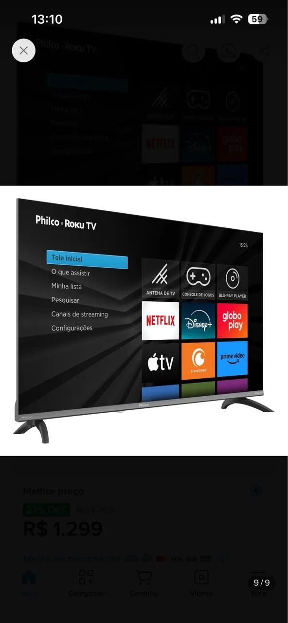 Smart tv Philco 40 Roku - Foto 4