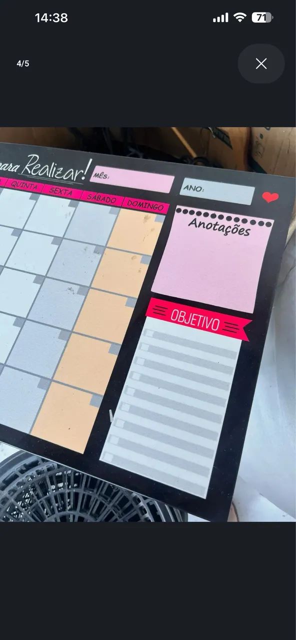 Lousa Planner Magnetico De Parede - Foto 2