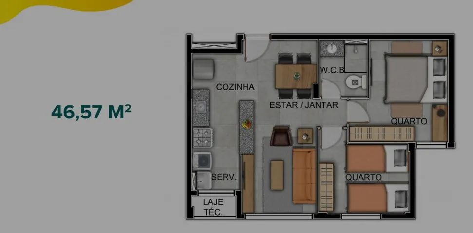 Apartamento à venda - Brisas da Natureza - 2 quartos - Foto 3
