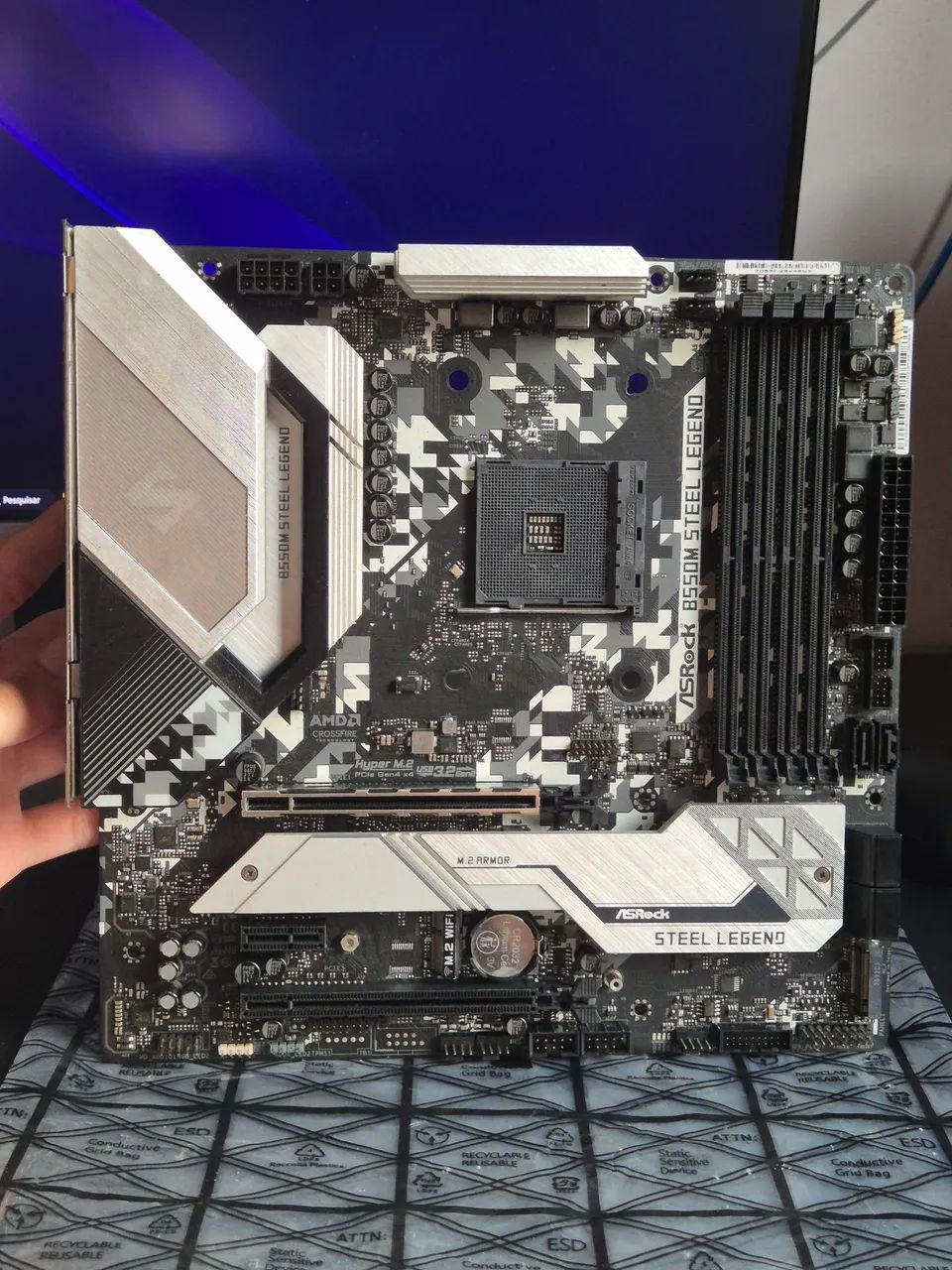 Placa mãe ASRock B550M Steel Legend