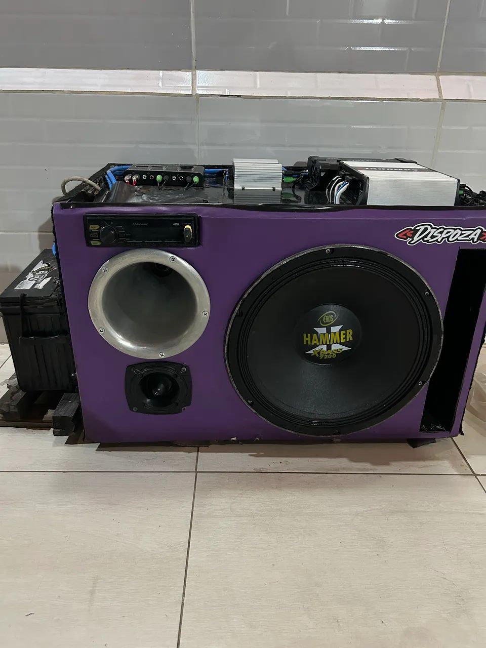 Caixa trio automotiva