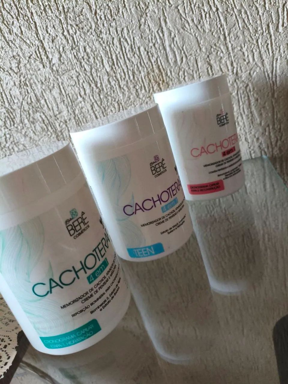 Kit cachoterapia máscara capilar (1kg cada uma)