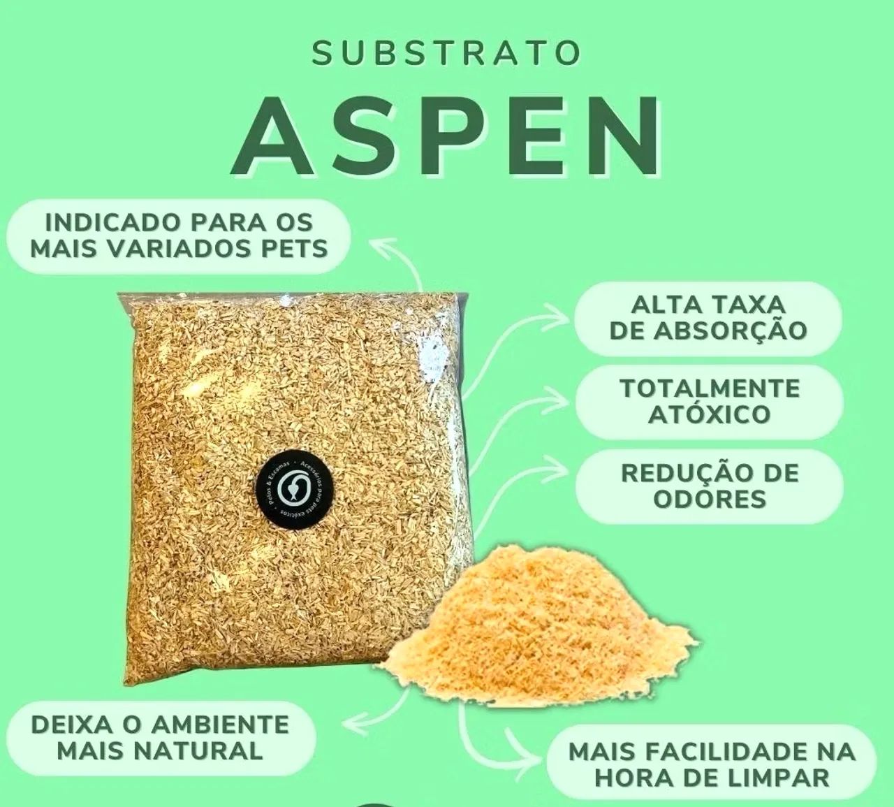 Serragem prensada, substrato aspen65573797588993122