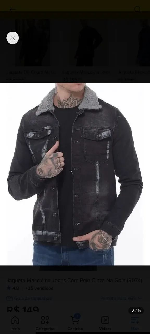 Jaqueta masculina 