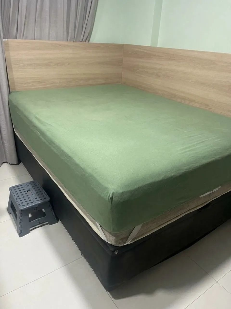 Cama box com depósito baú + colchão de molas ensacada  - Foto 2