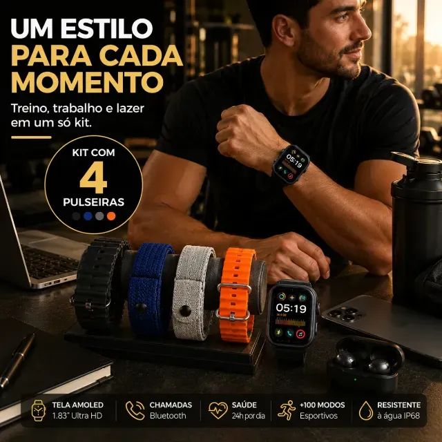 Relógio Smartwatch N11 Amoled 49mm  - Foto 4