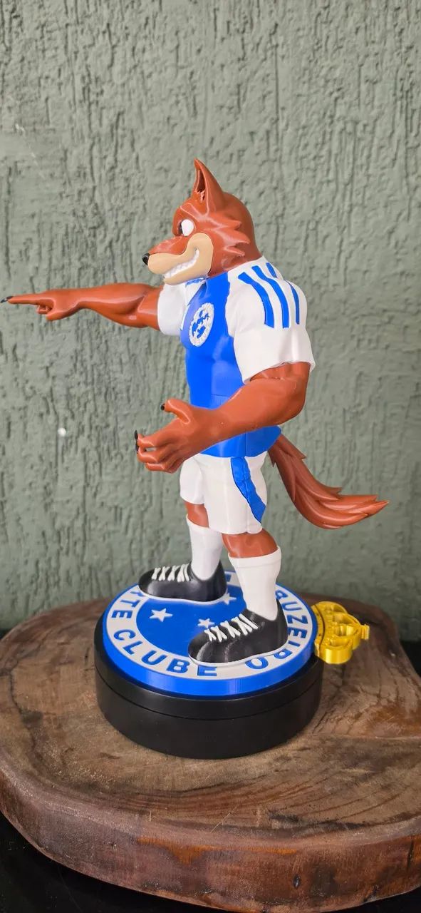 Mascote Raposão do Cruzeiro 27cm . - Foto 2