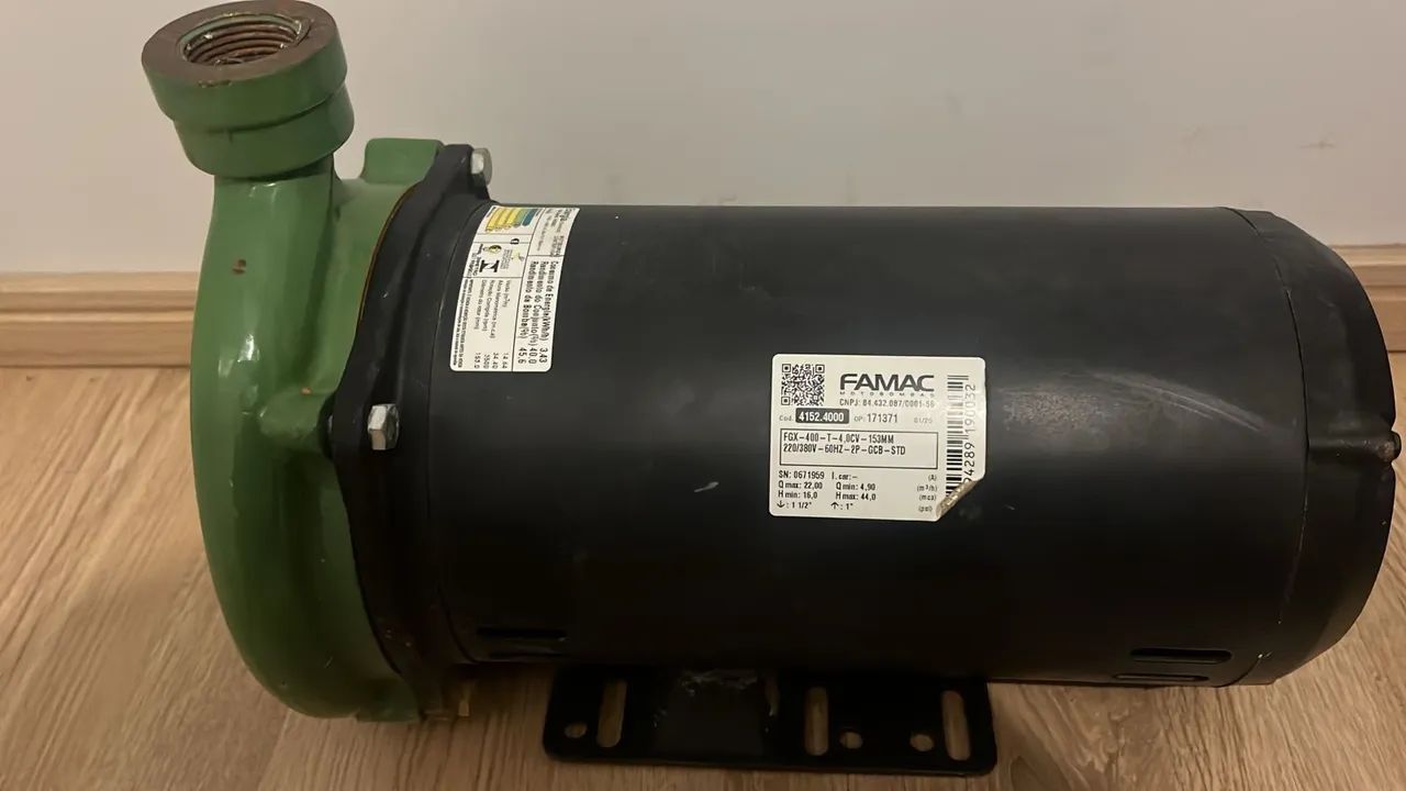  Motobomba FAMAC 4 CV Trifásica - Motor WEG - Revisada - Foto 2