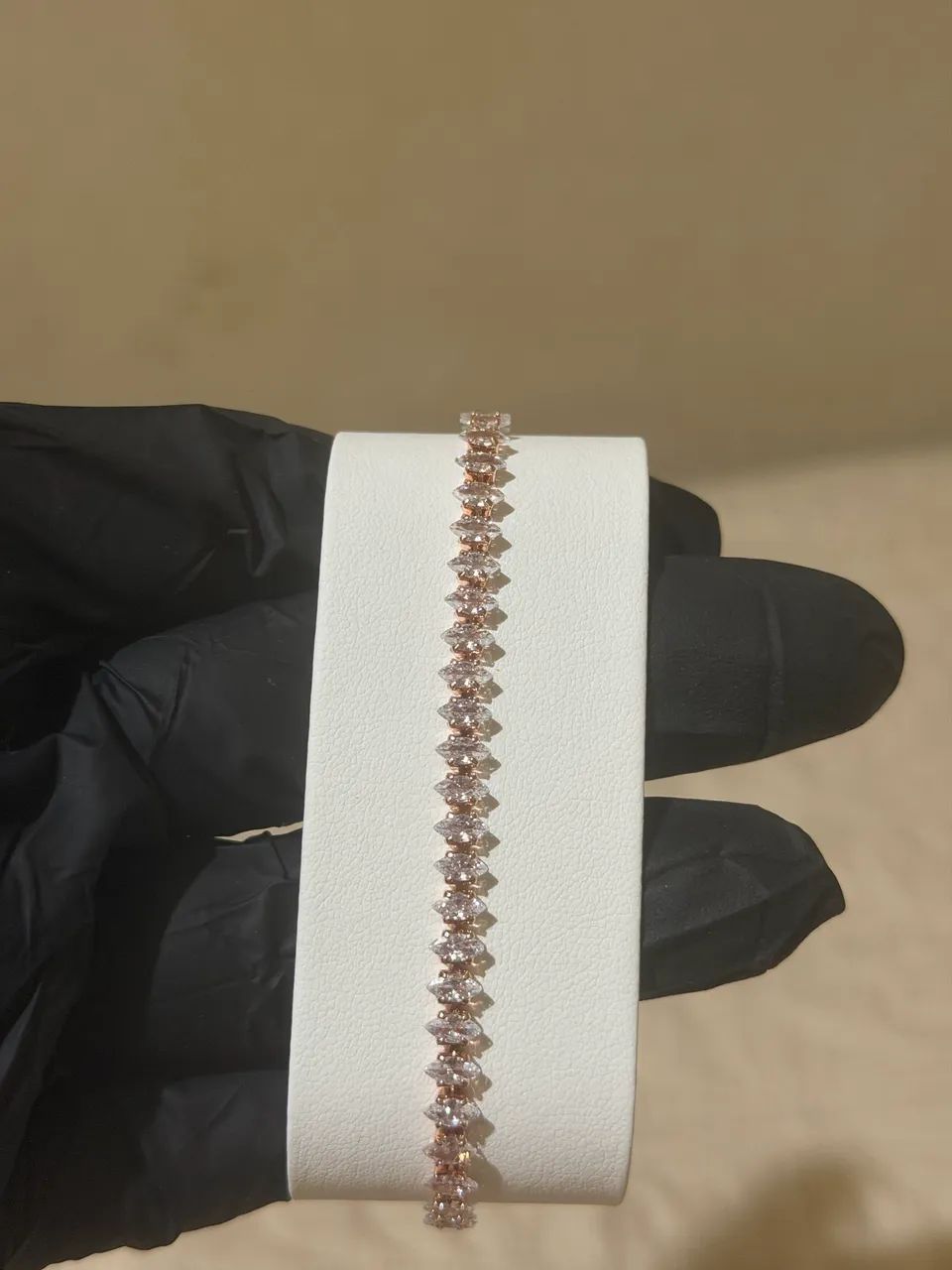 Pulseira rosê em zircônia  - Foto 3