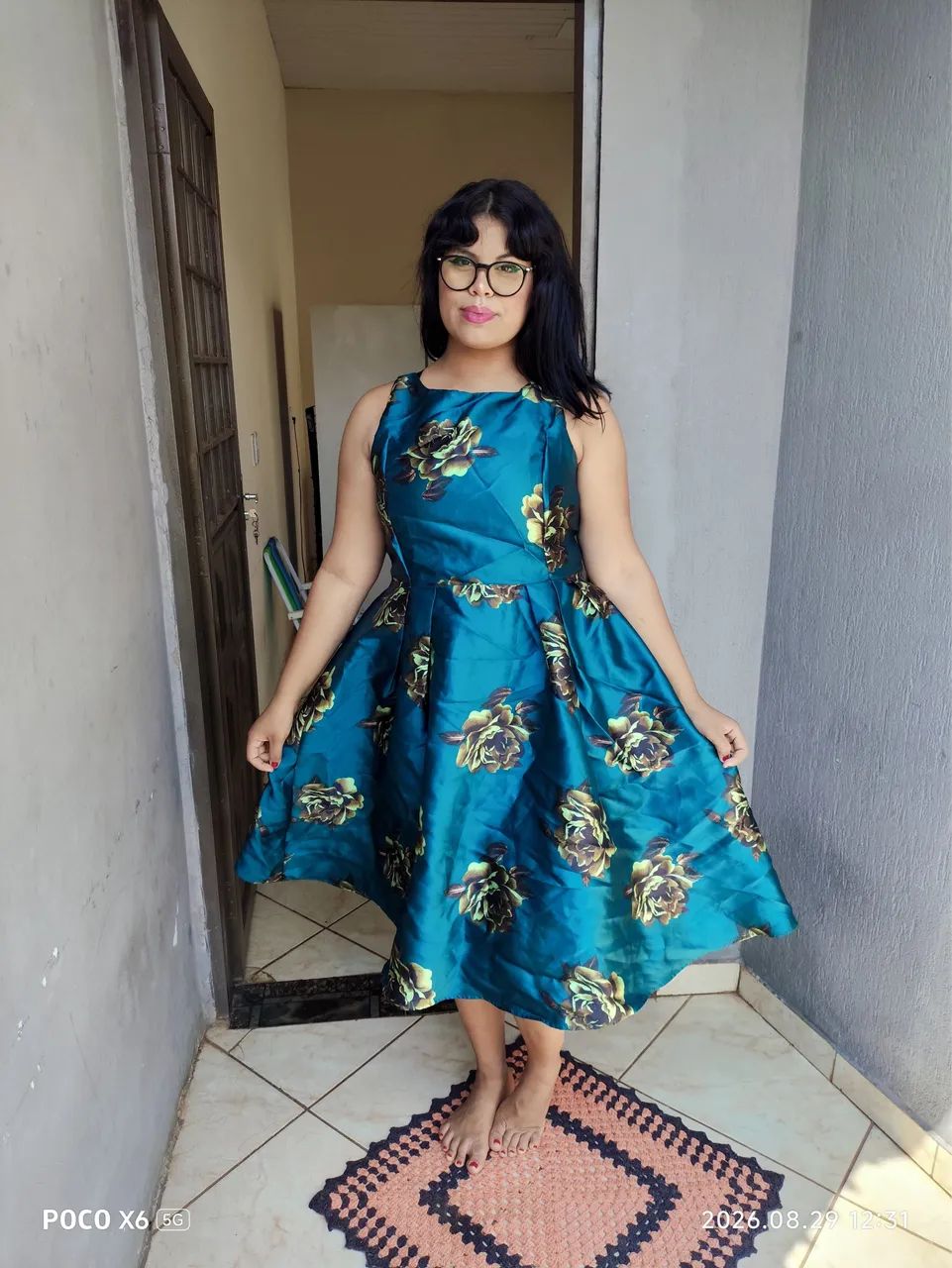 Vestido azul princesa 