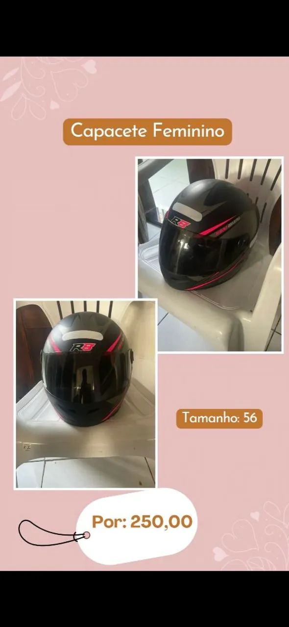 Capacete feminino 