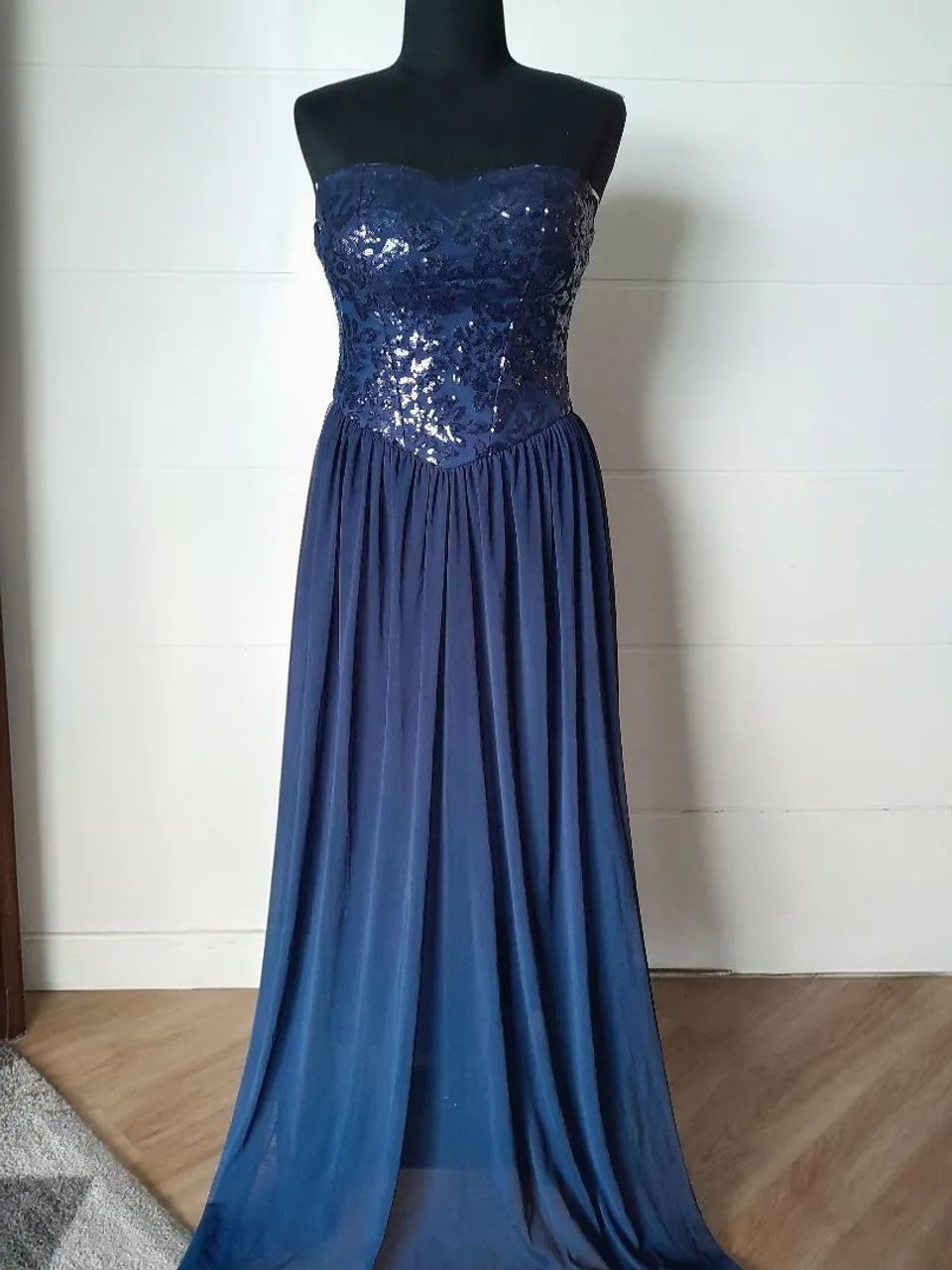 Vestido festa azul marinho, 42