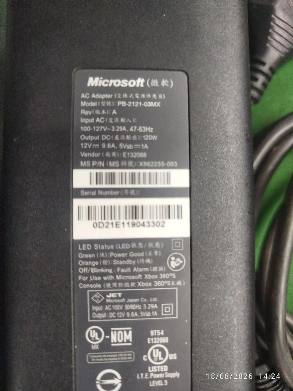 FONTE ORIGINAL XBOX 360 - Foto 3
