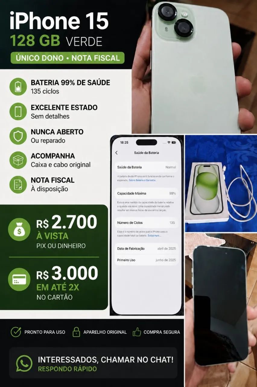 iPhone 15 sem nenhum detalhe 