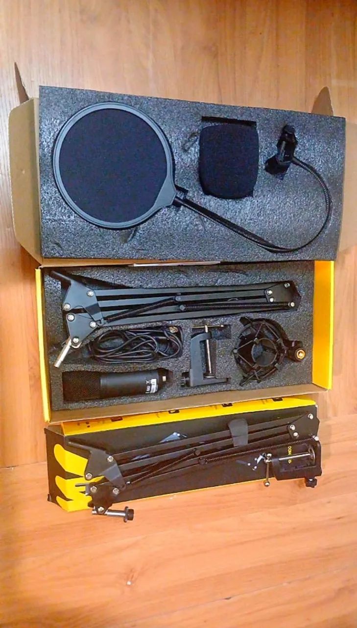 Equipamento de podcasting 