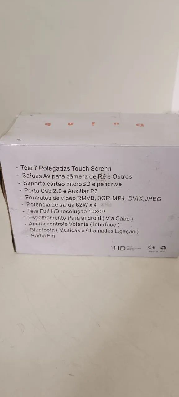 Central Multimídia 2 Din 7 Pol Bluetooth Espelhamento + Câmera de Ré Inclusa  - Foto 2