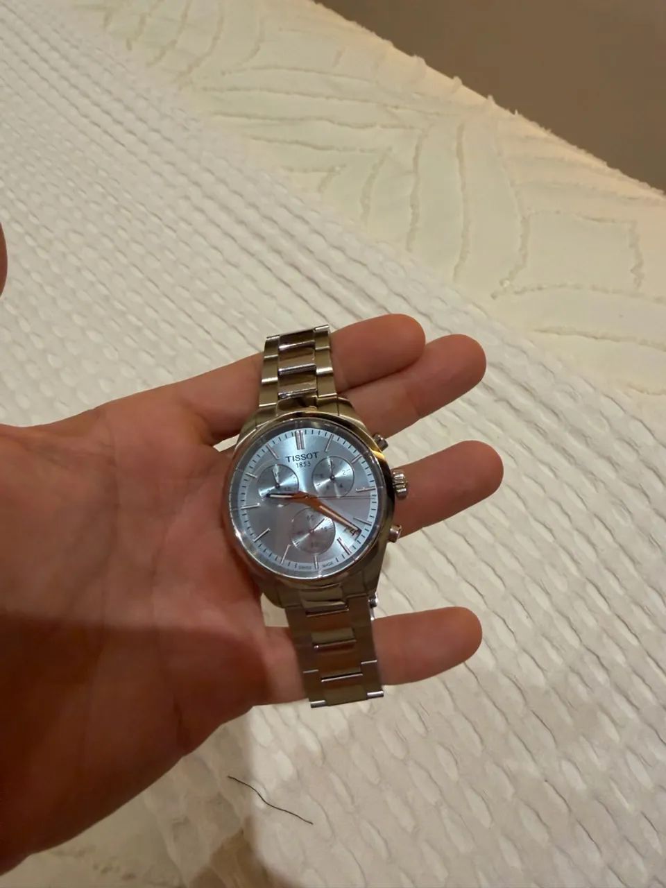 Relógio Tissot PR 100 Cronógrafo Ice Blue 40mm - Foto 5