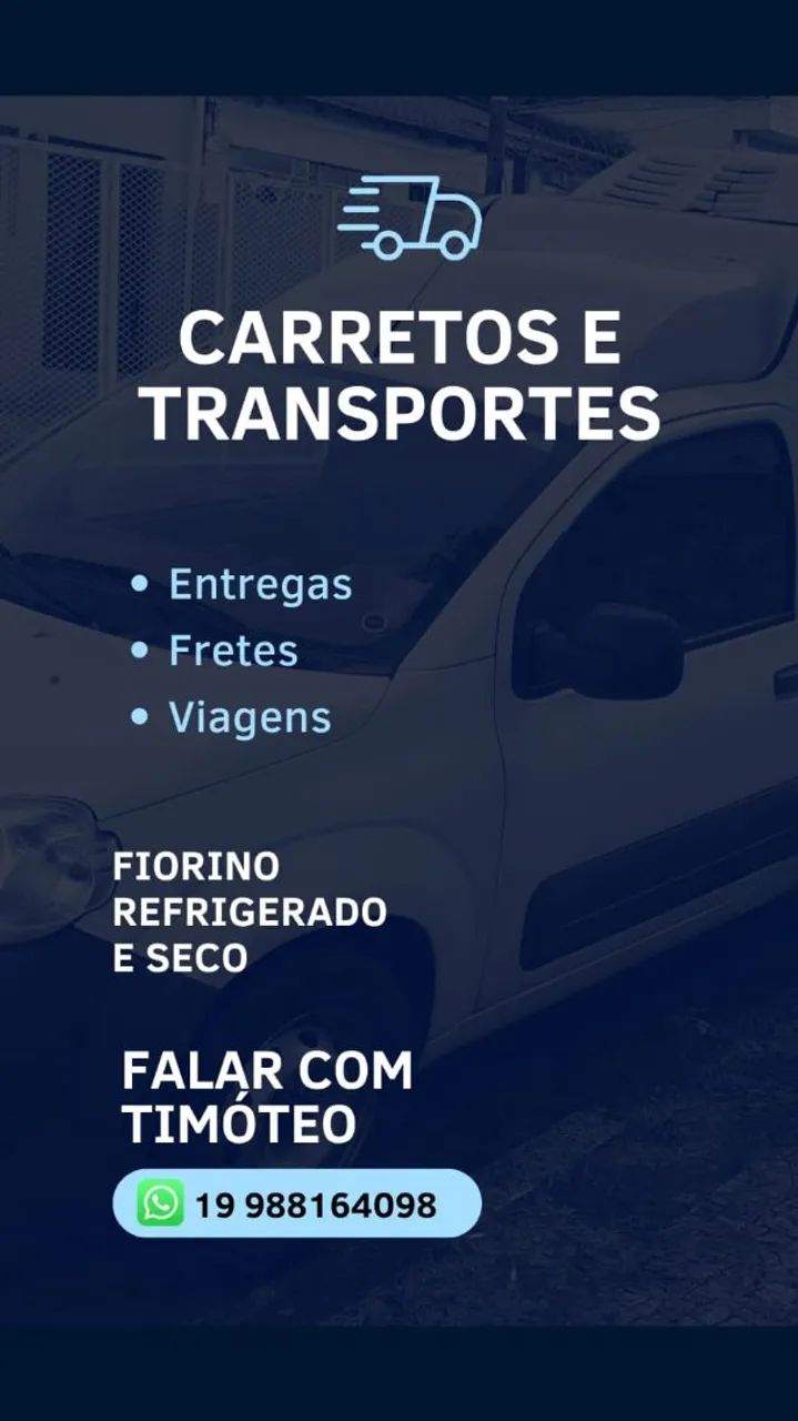 Frete e carretos, refrigerada e seco